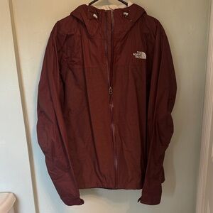 The North Face Men's Burgundy Rain Jacket